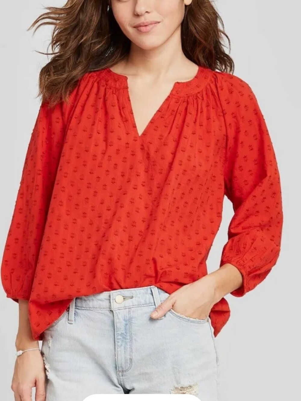 2/$20 Universal Thread XXL Red Peasant Blouse